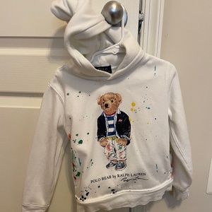 Polo Bear Hoodie Toddler 4T